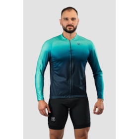 CAMISA CICLISMO MANGA LONGA FREE FORCE TURQUOISE