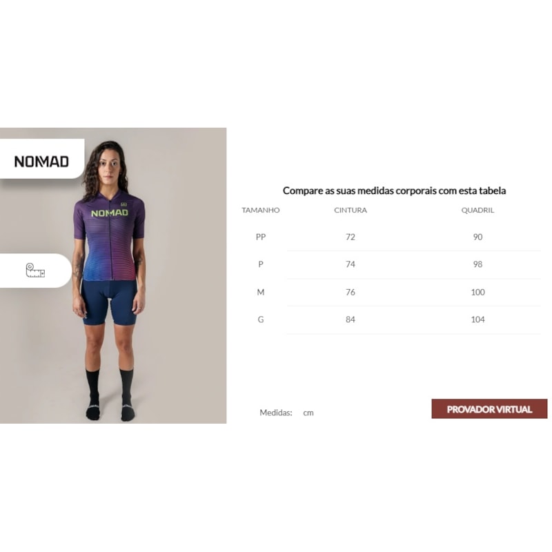 CAMISA CICLISMO NOMAD CORE FEMININO