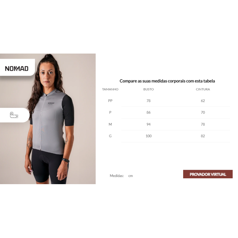 CAMISA CICLISMO NOMAD RACING APEX FEMININO