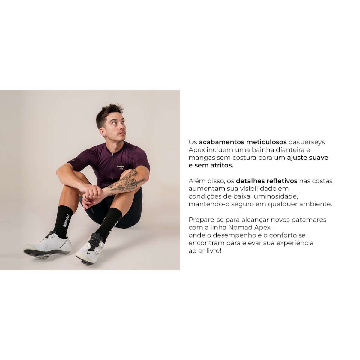 CAMISA CICLISMO NOMAD RACING APEX MASCULINO