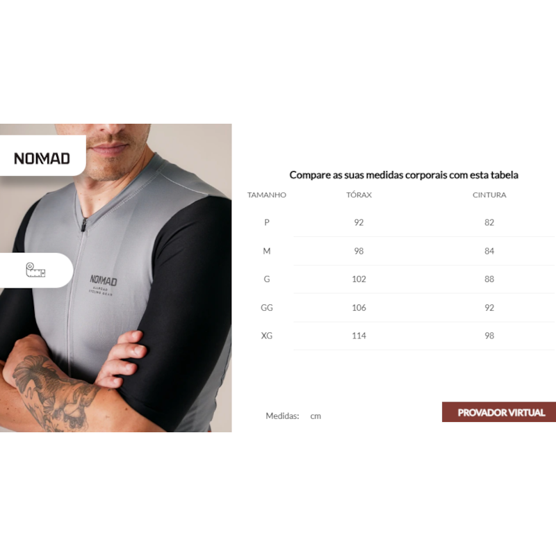 CAMISA CICLISMO NOMAD RACING APEX MASCULINO