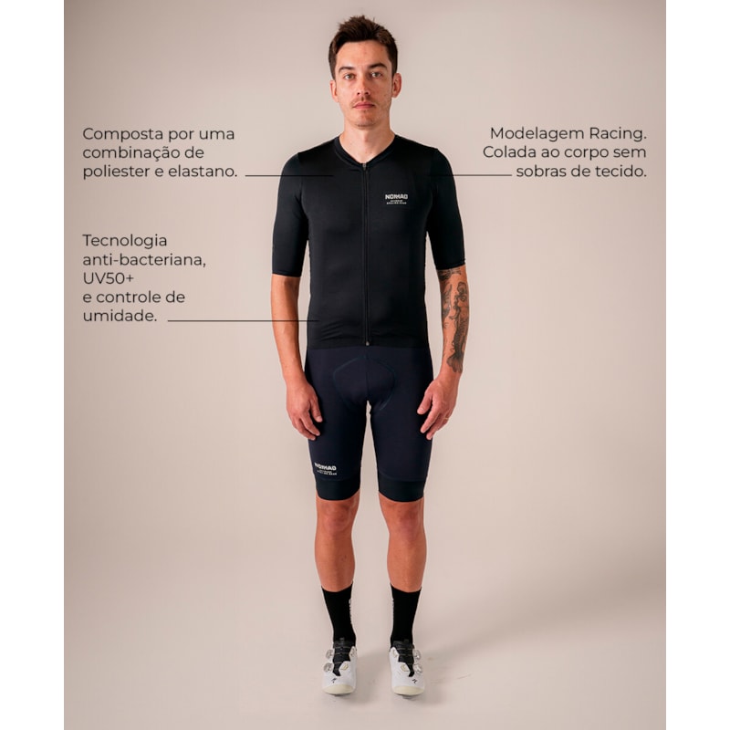 CAMISA CICLISMO NOMAD RACING APEX MASCULINO