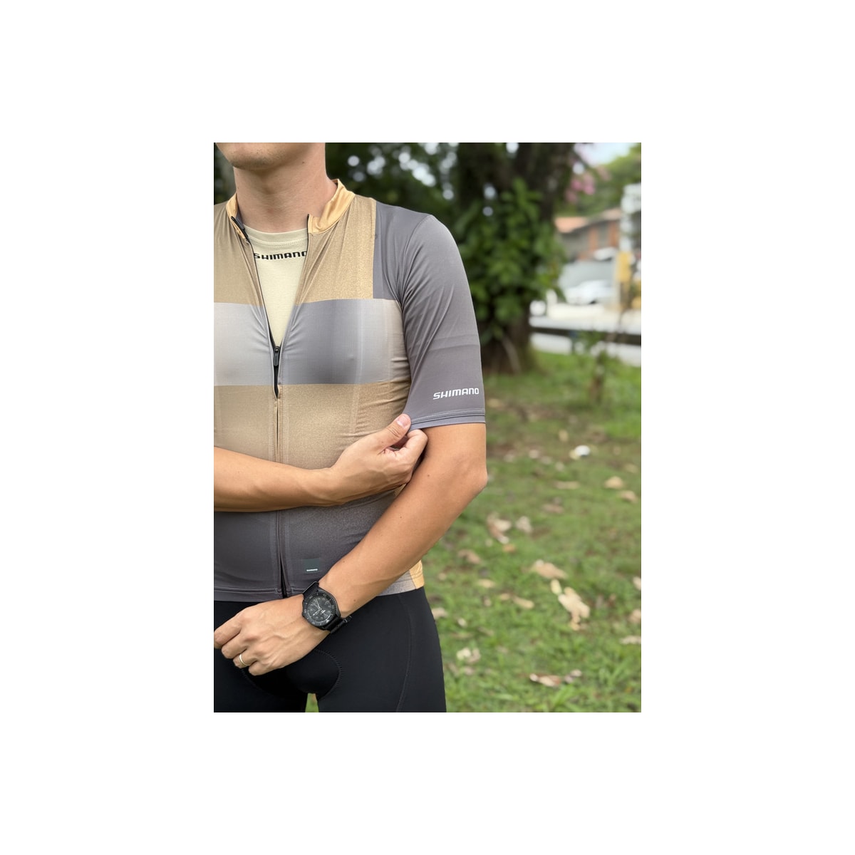 CAMISA CICLISMO SHIMANO BREAKAWAY DOURADO MASCULINO