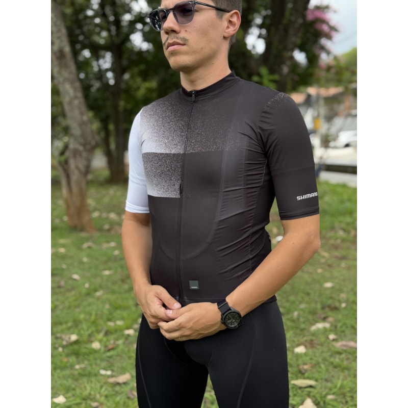 CAMISA CICLISMO SHIMANO BREAKAWAY PRETO MASCULINO