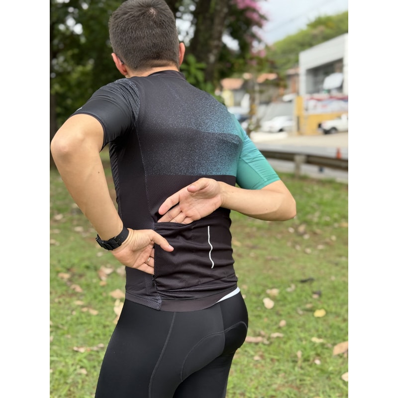 CAMISA CICLISMO SHIMANO BREAKAWAY VERDE MASCULINO