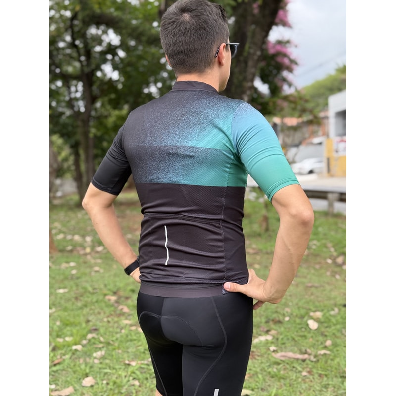 CAMISA CICLISMO SHIMANO BREAKAWAY VERDE MASCULINO