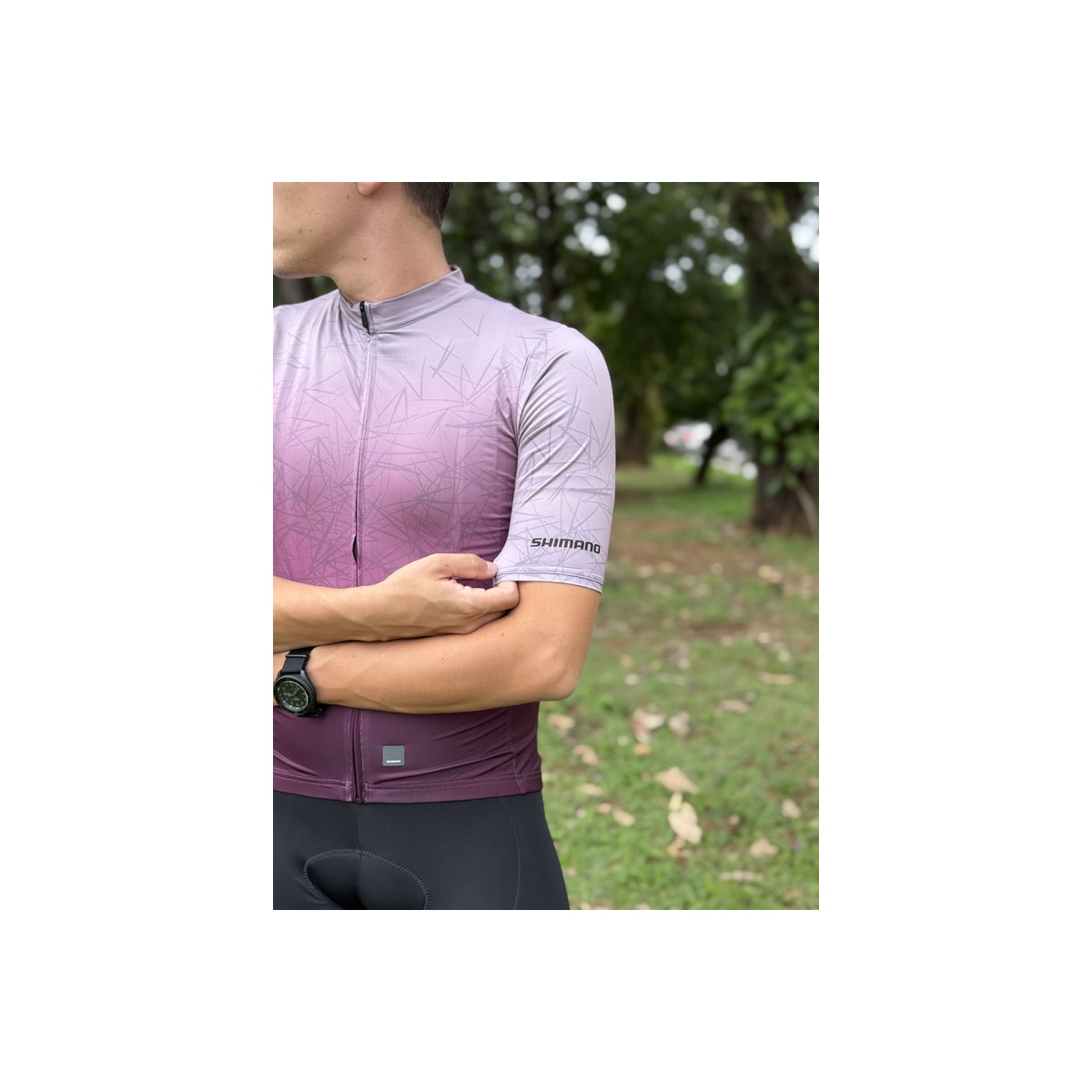 CAMISA CICLISMO SHIMANO BREAKAWAY VINHO MASCULINO