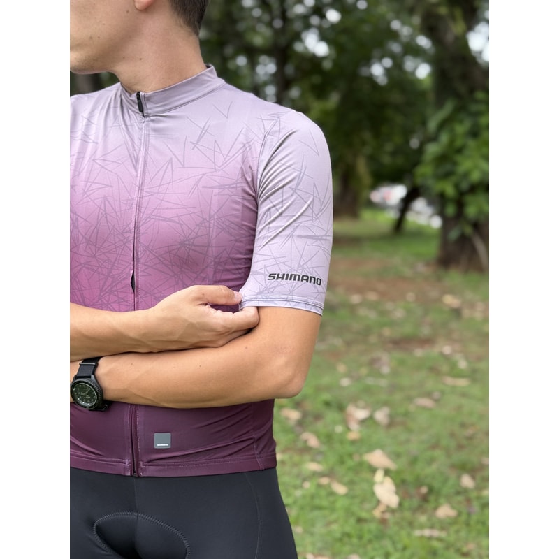 CAMISA CICLISMO SHIMANO BREAKAWAY VINHO MASCULINO