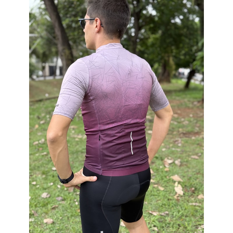 CAMISA CICLISMO SHIMANO BREAKAWAY VINHO MASCULINO