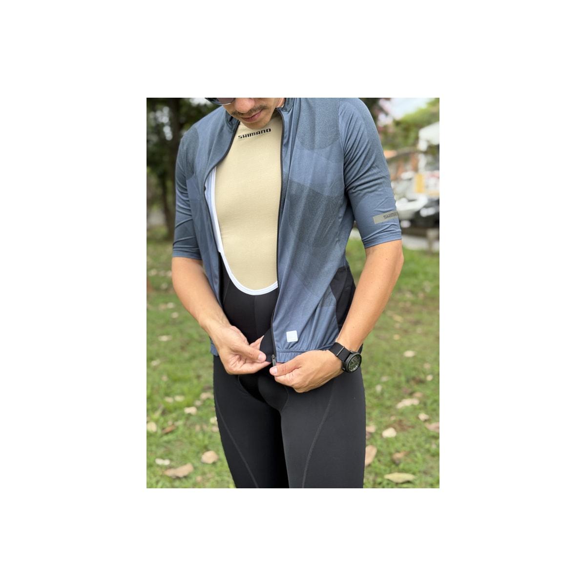 CAMISA CICLISMO SHIMANO EVOLVE MAR MASCULINA