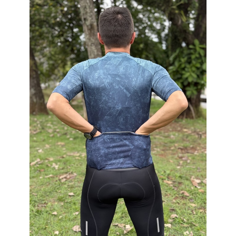 CAMISA CICLISMO SHIMANO EVOLVE VERDE AGUA  MASCULINA