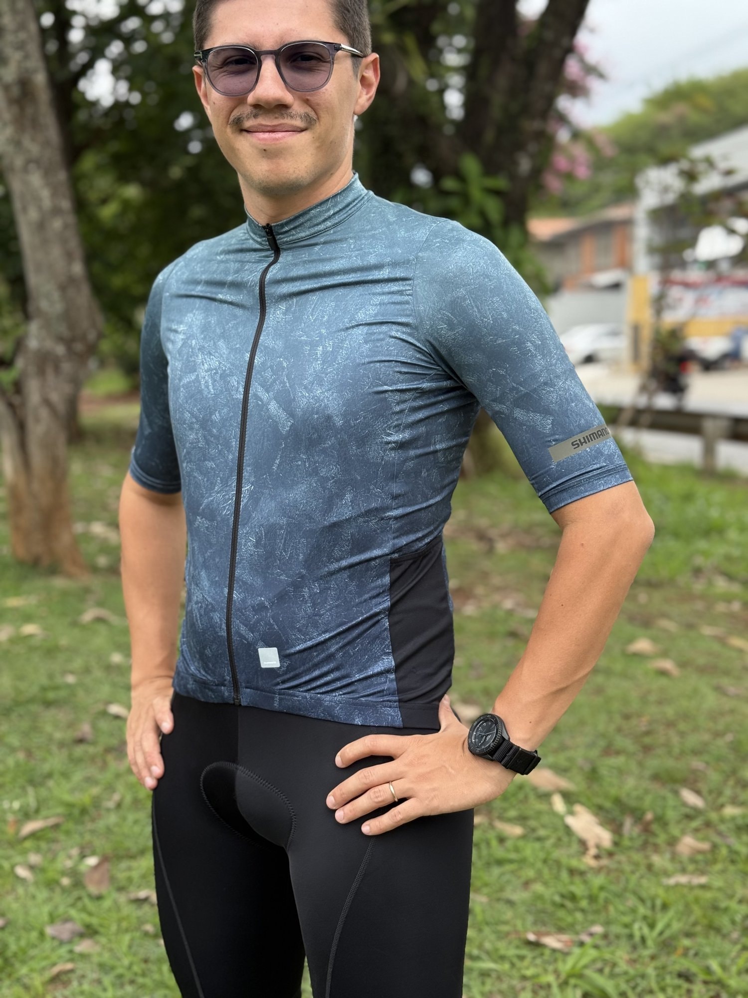 CAMISA CICLISMO SHIMANO EVOLVE VERDE AGUA MASCULINA - ProSport Bike
