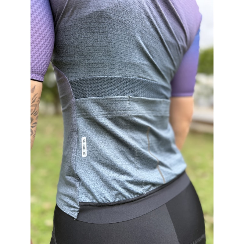 CAMISA CICLISMO SHIMANO LEGGERA AZUL FEMININO