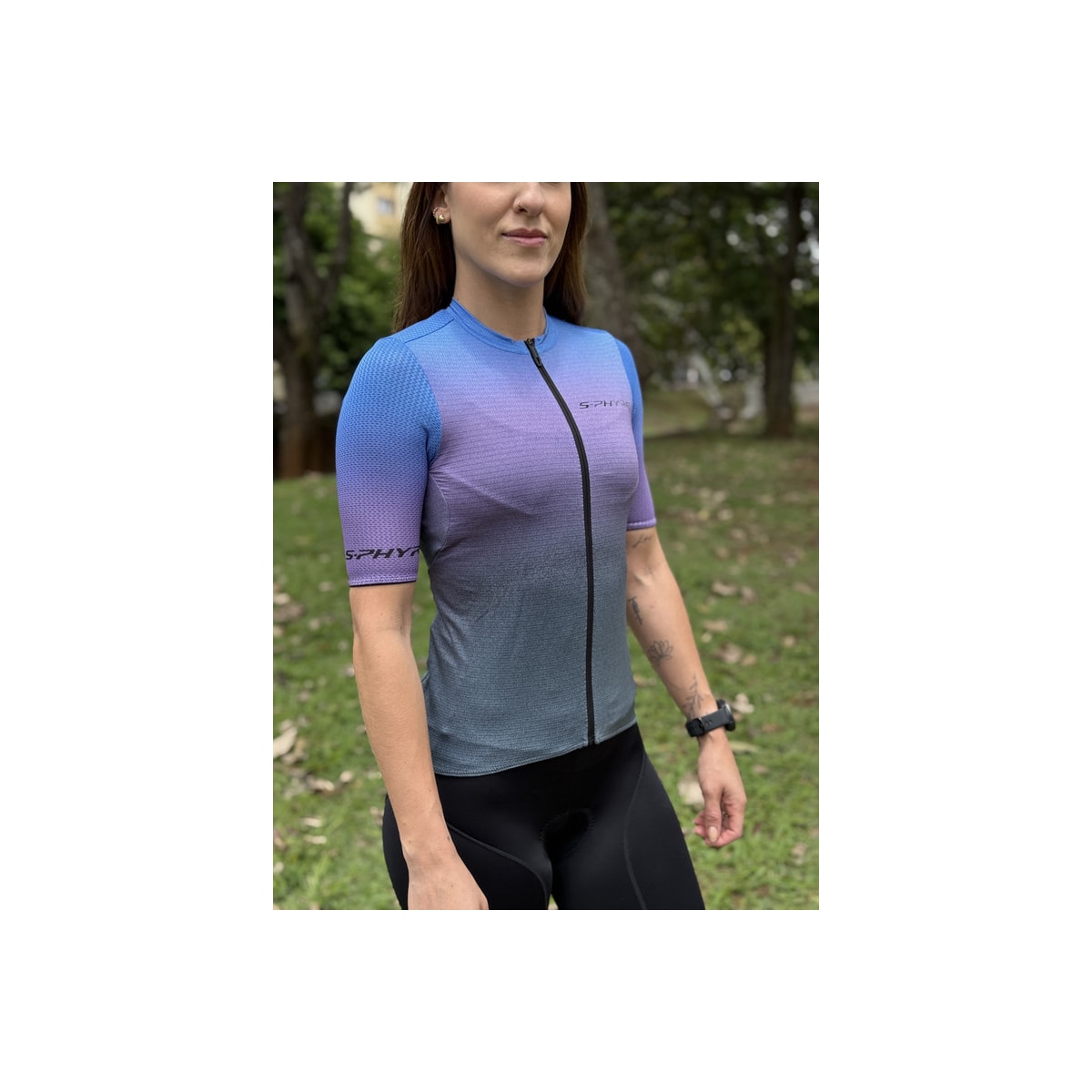 CAMISA CICLISMO SHIMANO LEGGERA AZUL FEMININO
