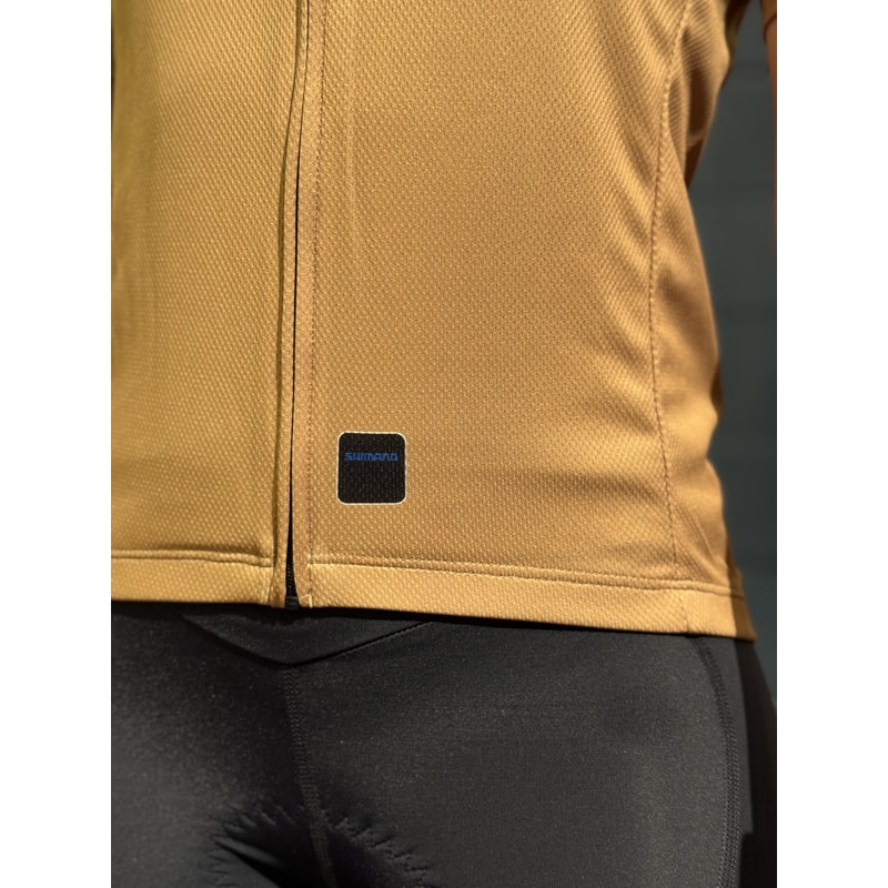 CAMISA CICLISMO SHIMANO LOGO AMARELO FEMININO