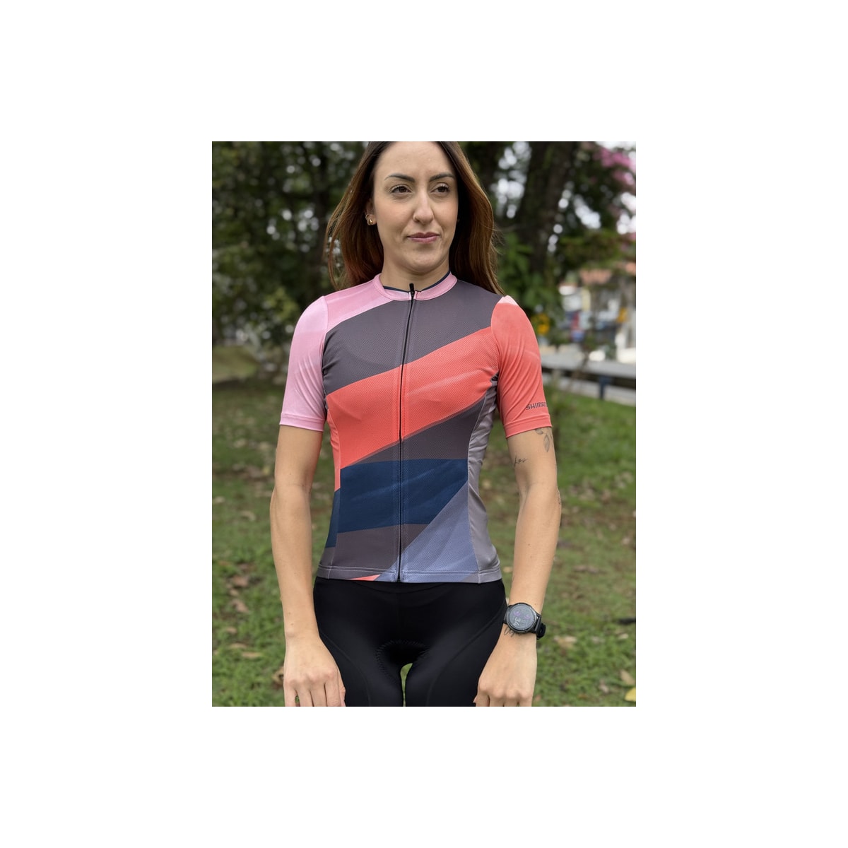 CAMISA CICLISMO SHIMANO MIZUKI ROSA FEMININO