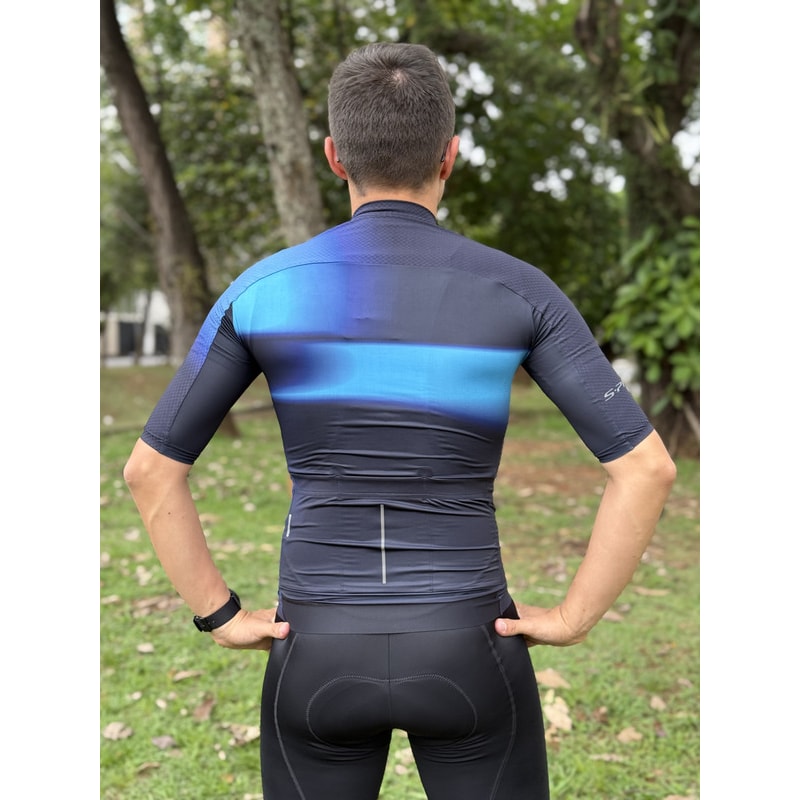 CAMISA CICLISMO SHIMANO S-PHYRE FLASH PRETO/VERDE MASCULINA