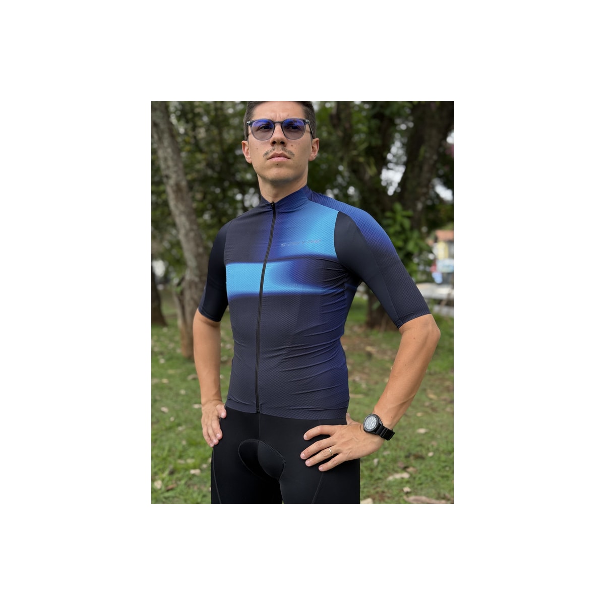 CAMISA CICLISMO SHIMANO S-PHYRE FLASH PRETO/VERDE MASCULINA