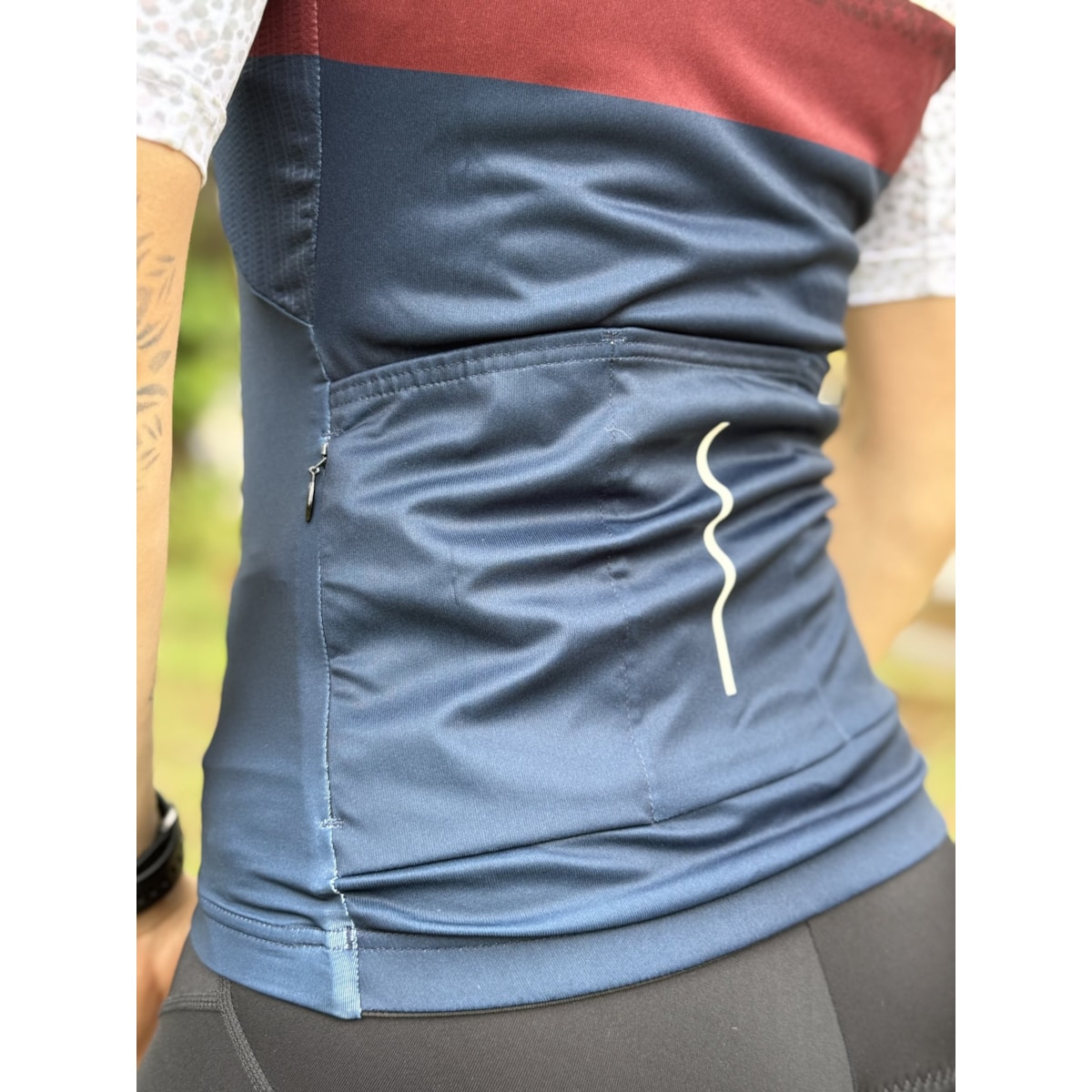 CAMISA CICLISMO SHIMANO SUMIRE BRANCO/AZUL FEMININO