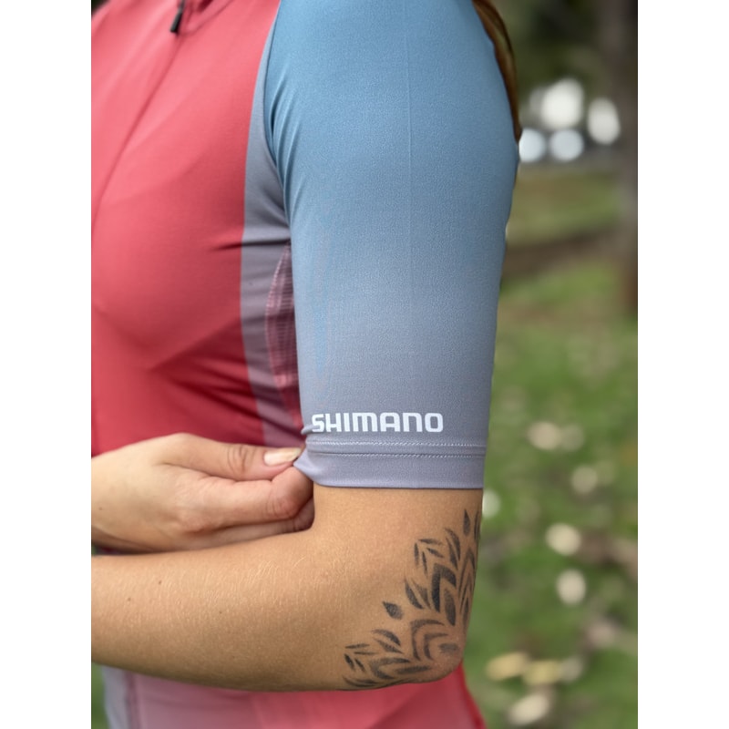 CAMISA CICLISMO SHIMANO SUMIRE ROSA/CINZA FEMININA