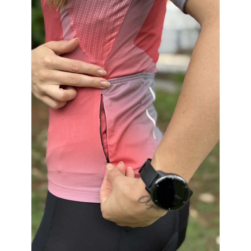 CAMISA CICLISMO SHIMANO SUMIRE ROSA/CINZA FEMININA