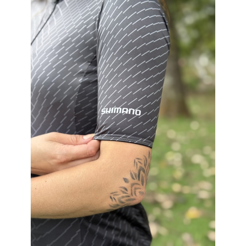CAMISA CICLISMO SHIMANO YURI CINZA FEMININO