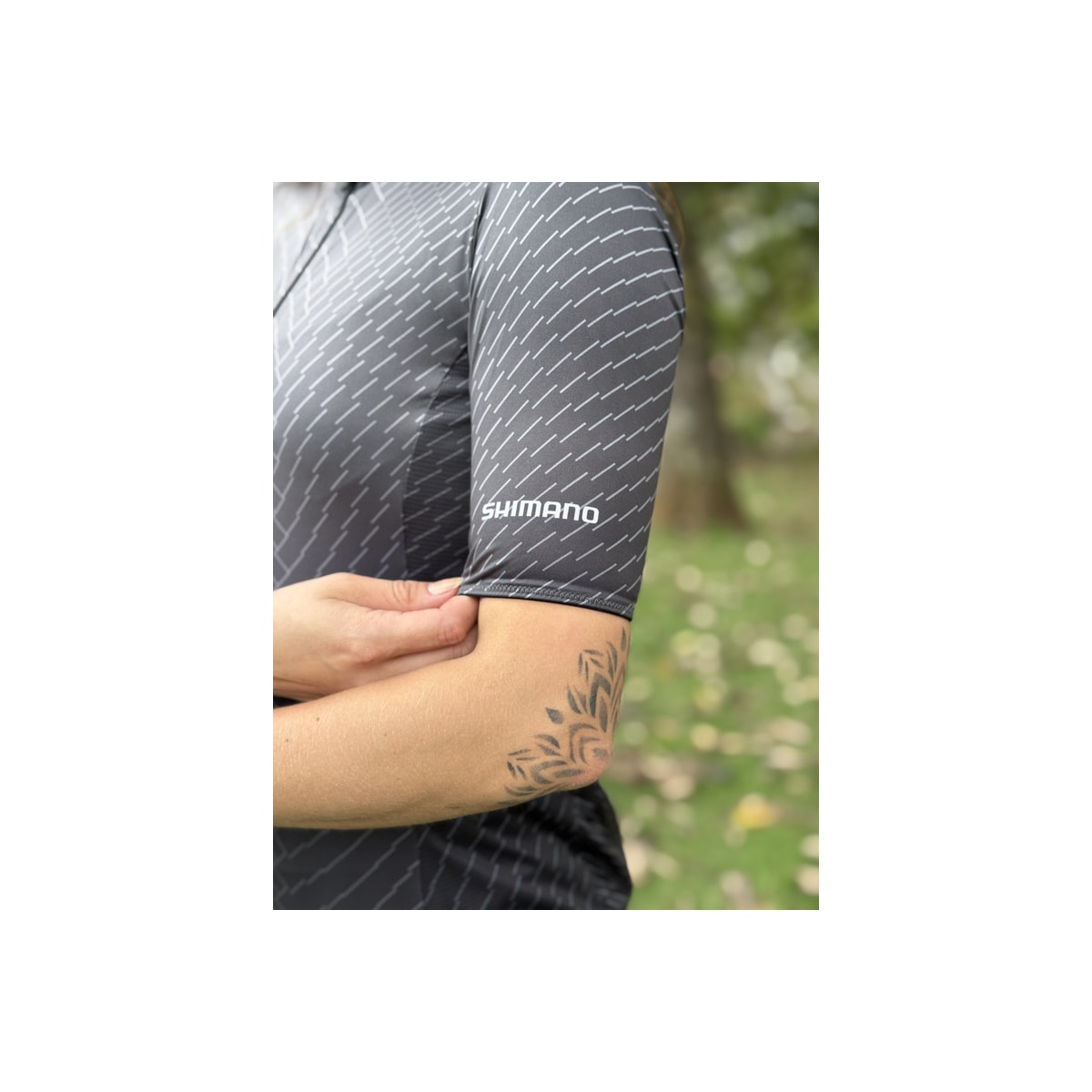 CAMISA CICLISMO SHIMANO YURI CINZA FEMININO