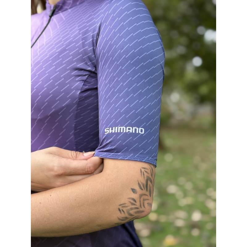 CAMISA CICLISMO SHIMANO YURI LILAS FEMININO