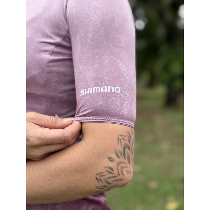CAMISA CICLISMO SHIMANO YURI ROSA FEMININA