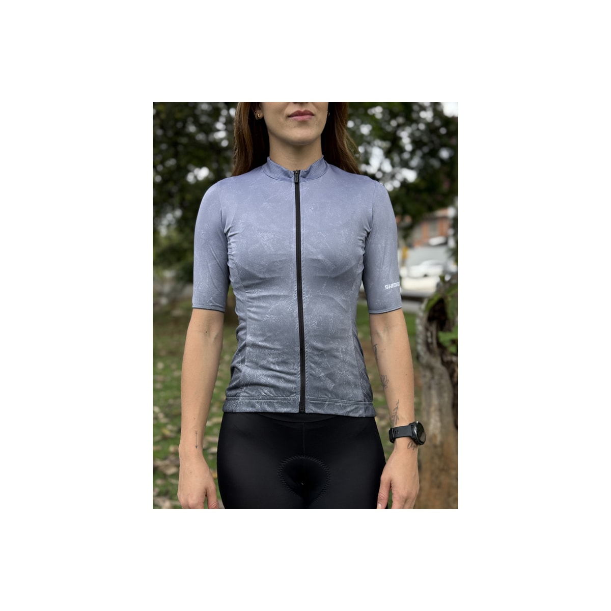 CAMISA CICLISMO SHIMANO YURI VERDE MUSGO FEMININA