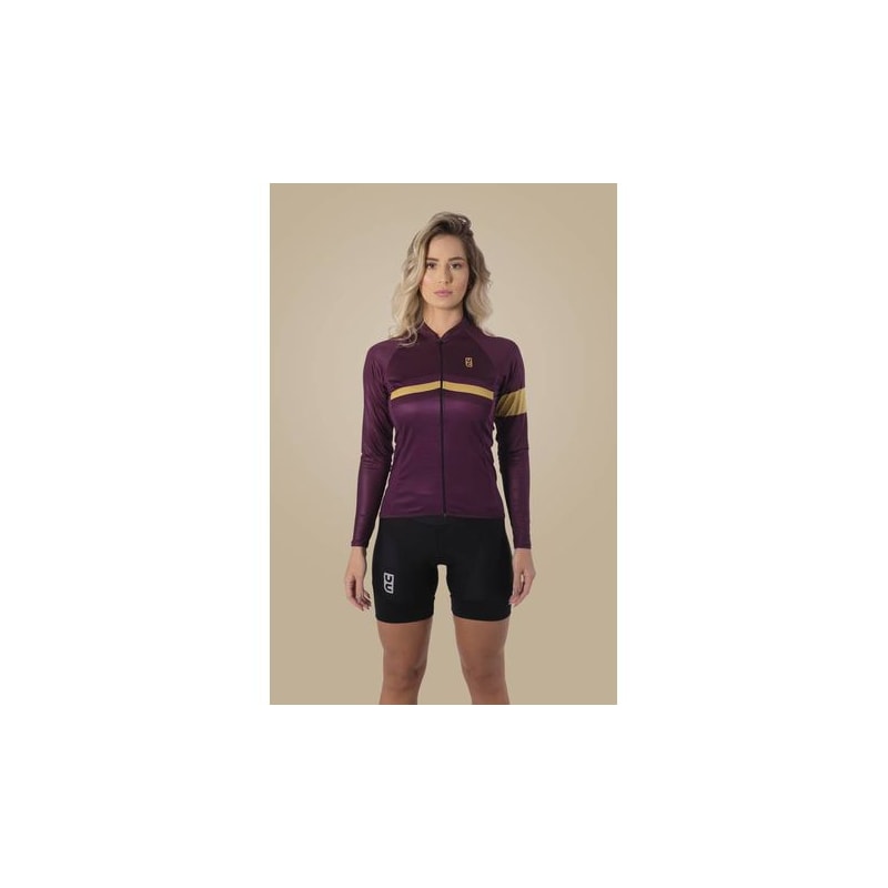 CAMISA CICLISMO ULTRACORE ML CHAMPAGNE FEM
