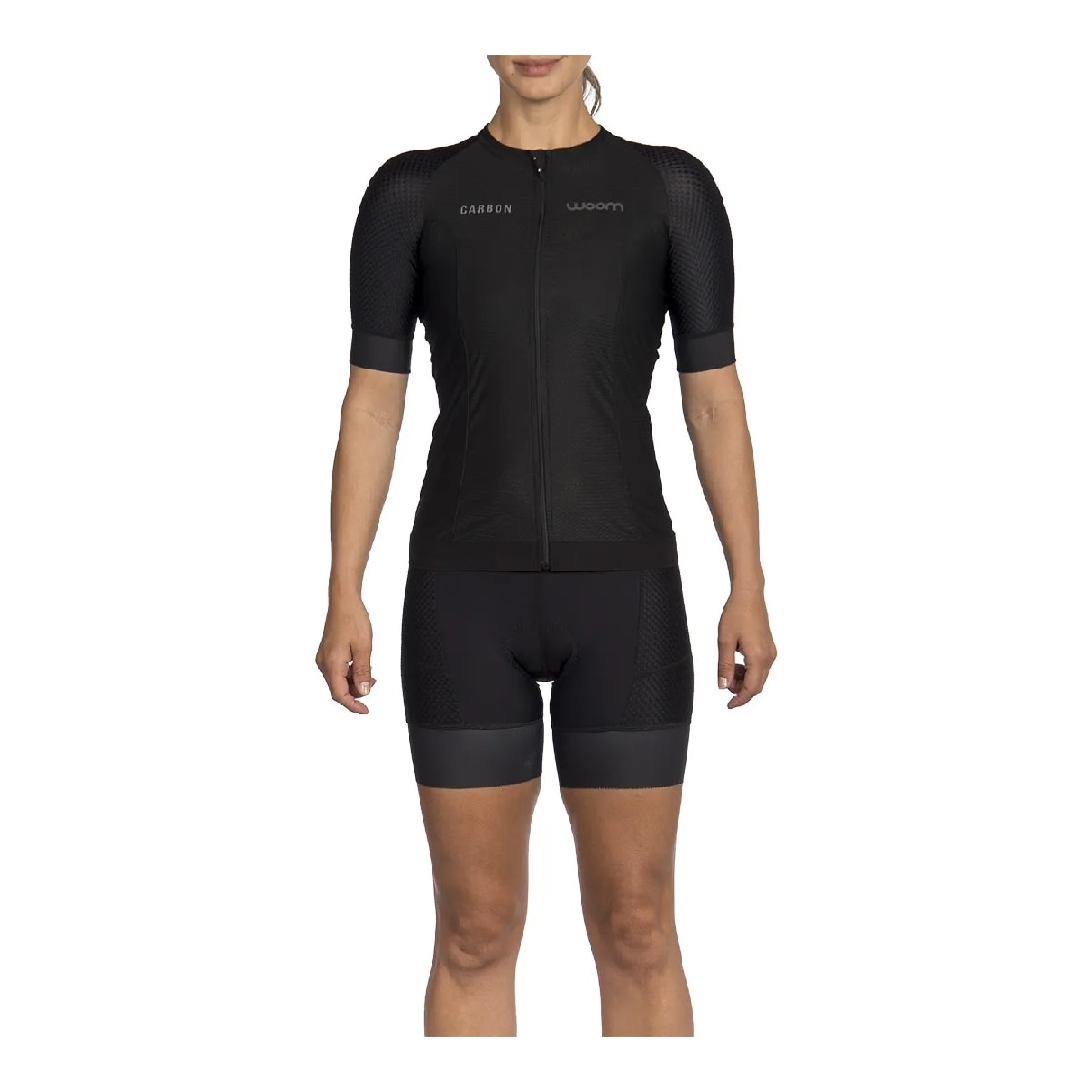 CAMISA CICLISMO WOOM CARBON BLACK LEGEND FEM 2022