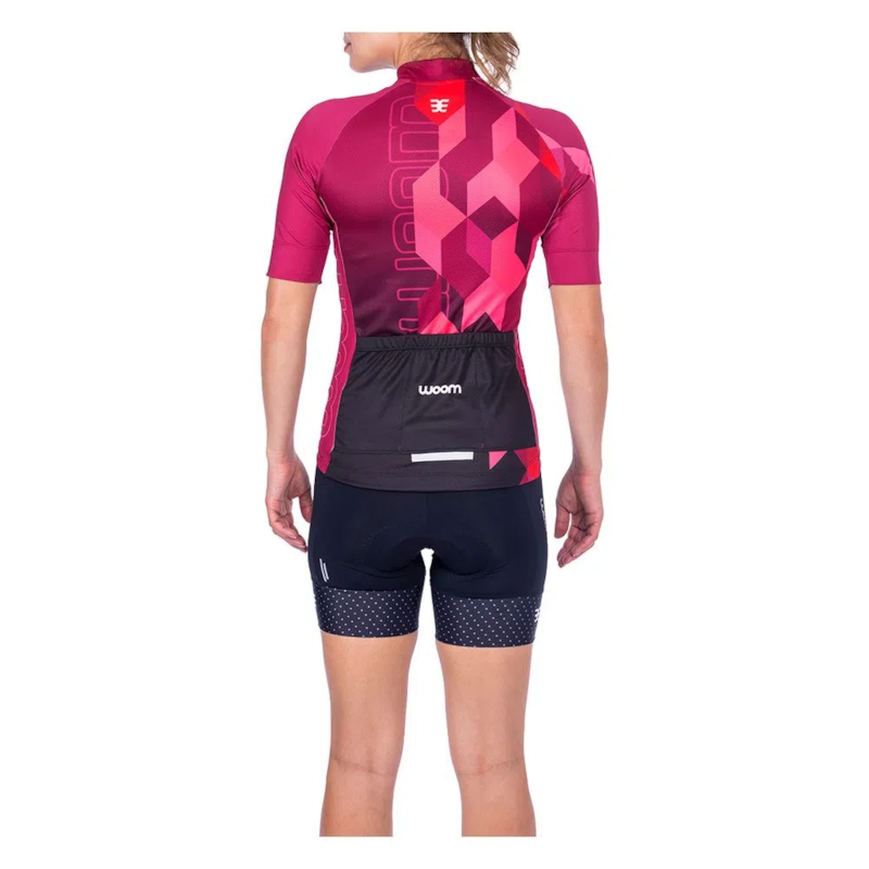 CAMISA CICLISMO WOOM SMART SCARLET FEM 2021