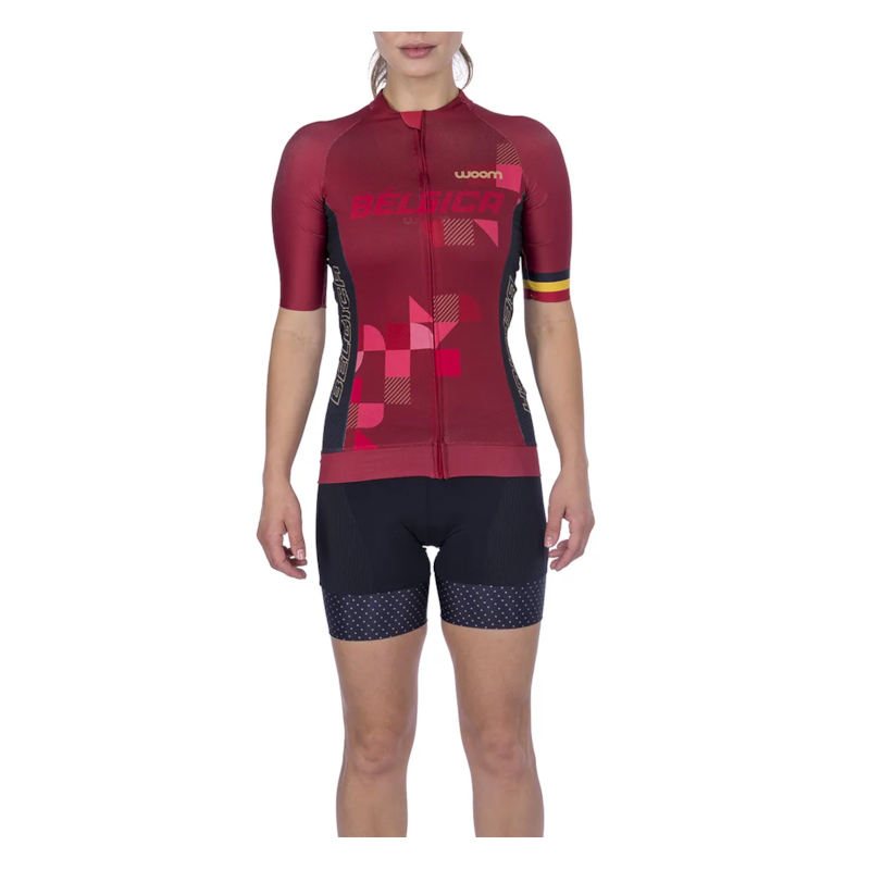 CAMISA CICLISMO WOOM SUPREME BELGICA FEM 2021