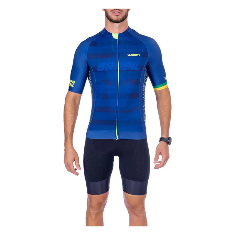 CAMISA CICLISMO WOOM SUPREME BRASIL MASC 2021