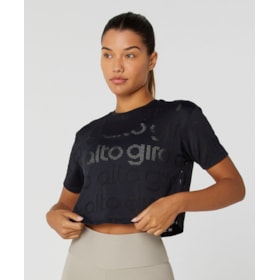 CAMISA CROPPED ALTO GIRO MESH FEMININO