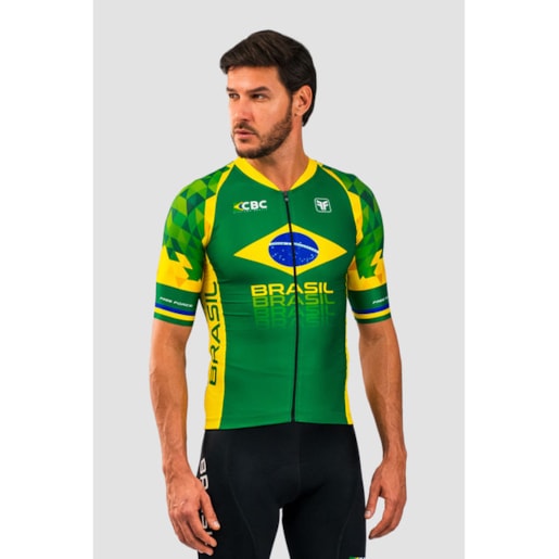 CAMISA DE CICLISMO FREE FORCE AERO BRASIL COLLECTION CBC