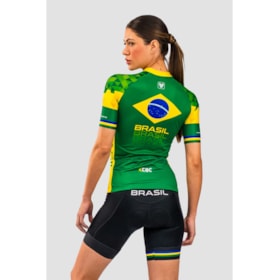 CAMISA DE CICLISMO FREE FORCE AERO BRASIL COLLECTION CBC FEMININA