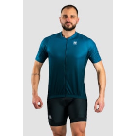 CAMISA DE CICLISMO FREE FORCE BASIC COBALT MASCULINA