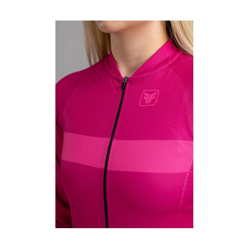 CAMISA DE CICLISMO FREE FORCE BASIC MANGA LONGA CANDY FEMININA