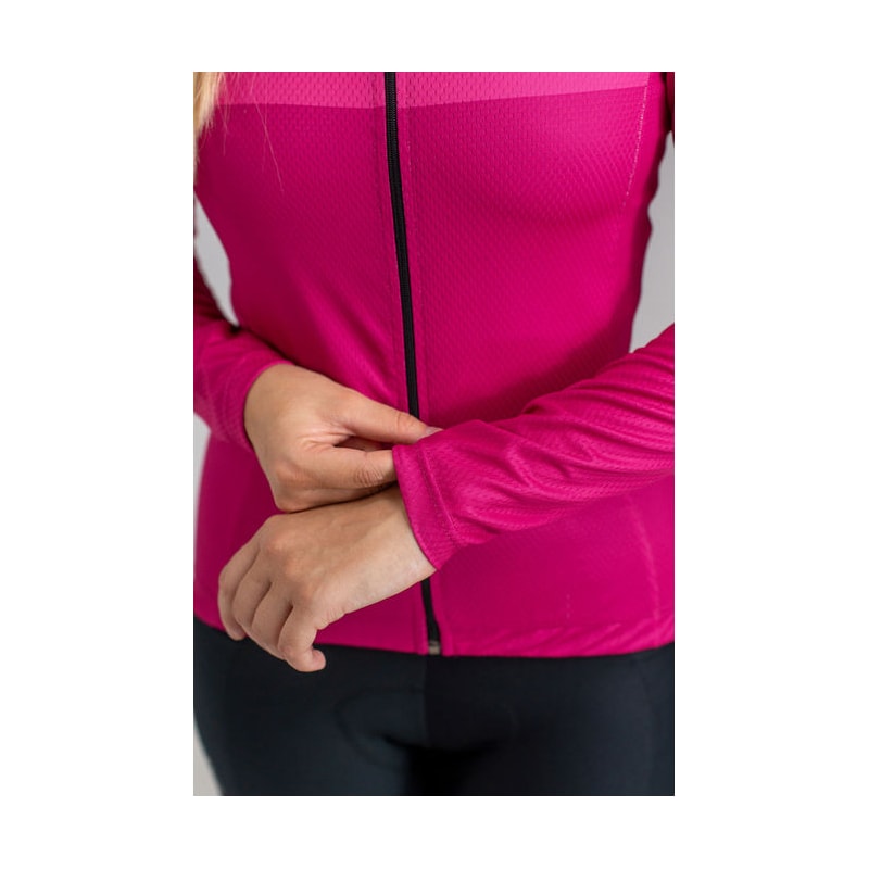 CAMISA DE CICLISMO FREE FORCE BASIC MANGA LONGA CANDY FEMININA