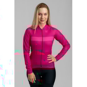 CAMISA DE CICLISMO FREE FORCE BASIC MANGA LONGA CANDY FEMININA