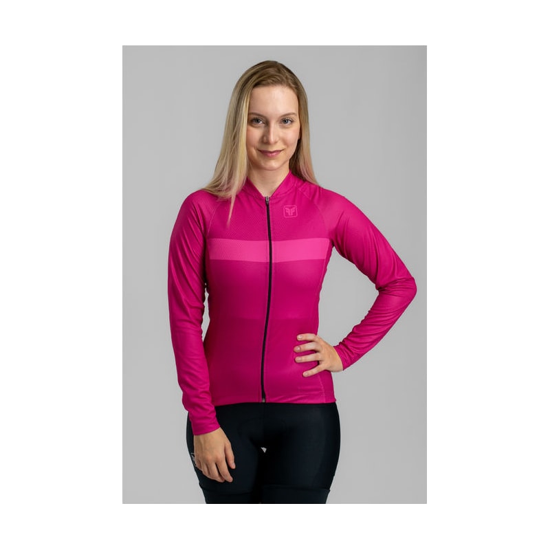 CAMISA DE CICLISMO FREE FORCE BASIC MANGA LONGA CANDY FEMININA