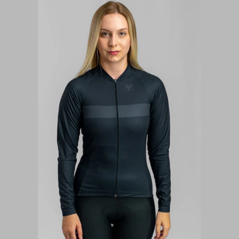 CAMISA DE CICLISMO FREE FORCE BASIC MANGA LONGA GRAVITY FEMININA