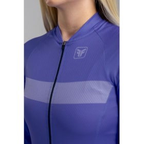 CAMISA DE CICLISMO FREE FORCE BASIC MANGA LONGA HORTENSIA FEMININA
