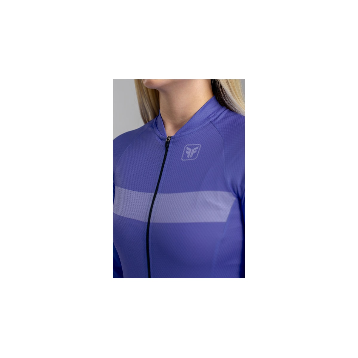 CAMISA DE CICLISMO FREE FORCE BASIC MANGA LONGA HORTENSIA FEMININA