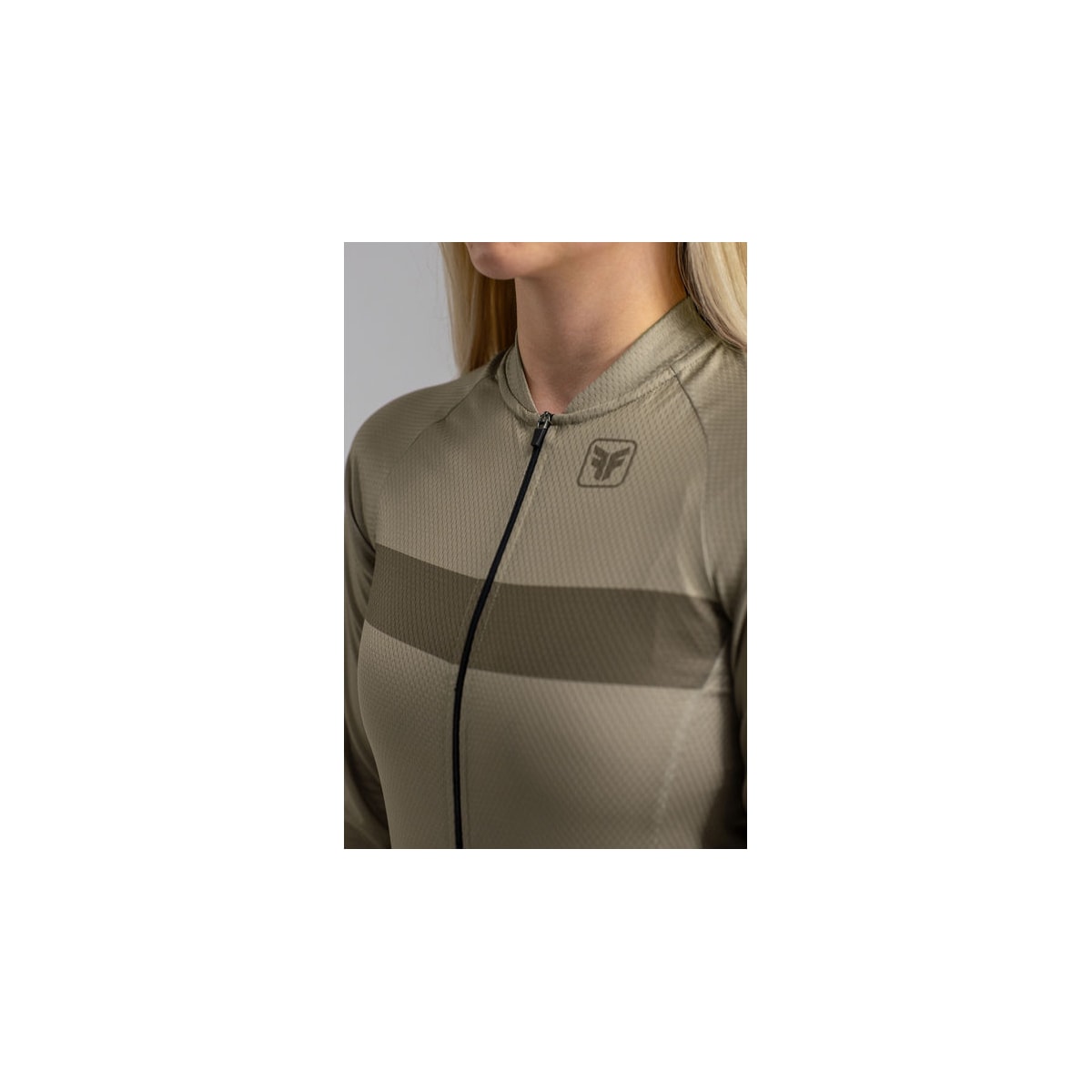 CAMISA DE CICLISMO FREE FORCE BASIC MANGA LONGA MASCAVO FEMININA
