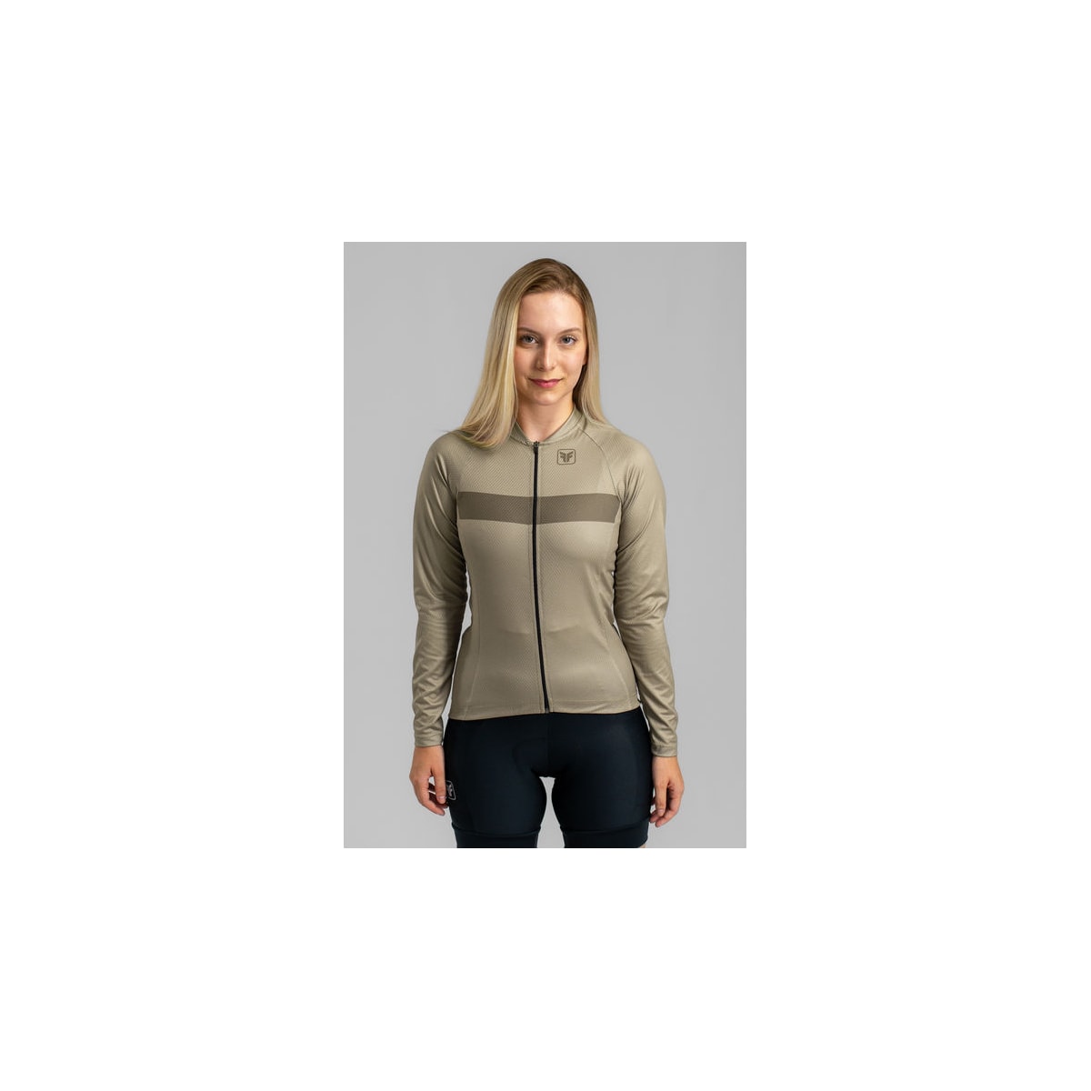 CAMISA DE CICLISMO FREE FORCE BASIC MANGA LONGA MASCAVO FEMININA