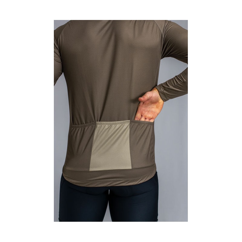 CAMISA DE CICLISMO FREE FORCE BASIC MANGA LONGA MOUSSE