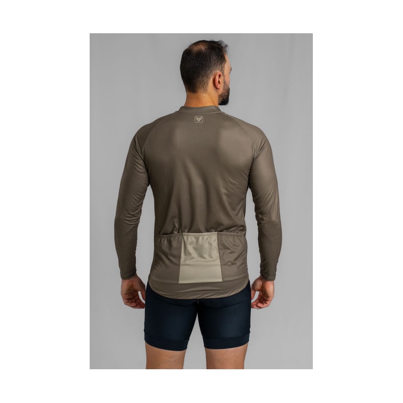 CAMISA DE CICLISMO FREE FORCE BASIC MANGA LONGA MOUSSE